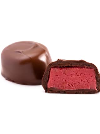 Dark chocolate with strawberry