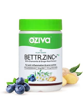 OZiva Bettr.Zinc+ (60 Capsules)