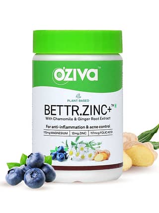 OZiva Bettr.Zinc+ (60 Capsules)