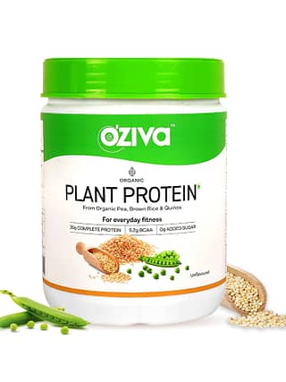 OZiva Organic Plant Protein, For Everyday Fitness (500gm)