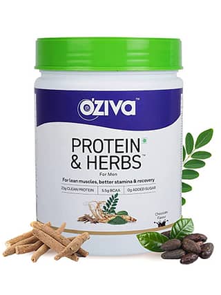 OZiva Protein & Herbs Men – Chocolate 500gm